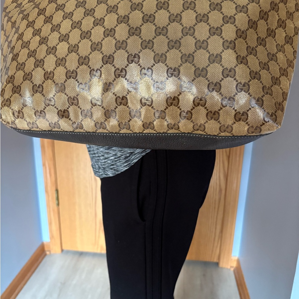 Gucci GG Crystal Coated Canvas tote